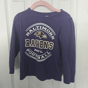 NFL Baltimore Ravens Girls Purple Long Sleeve Tee 3t